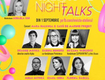 Creative Night Talks – sezonul 5. Interdisciplinaritate, artă contemporană, design de produs & industrii creative