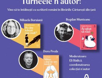 Turneele n’autor | Vino să te întâlnești cu scriitorii români în librăriile Cărturești din țară