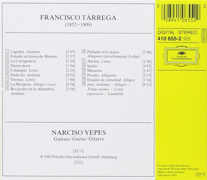 Tarrega: Guitar Works | Narciso Yepes, Francisco Tarrega