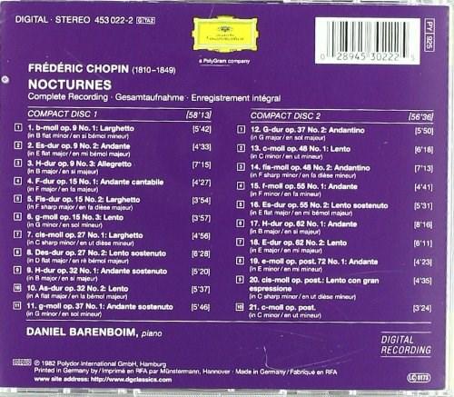 Chopin - Complete Nocturnes | Daniel Barenboim, Frederic Chopin