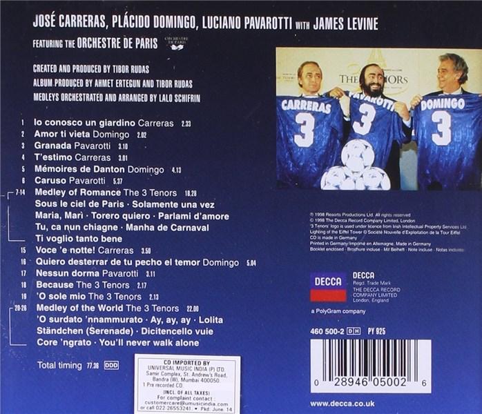 The Three Tenors in Paris | Umberto Giordano, Placido Domingo, Jose Carreras, Edvard Grieg, James Levine, Luciano Pavarotti, Orchestre de Paris, Giuseppe Pietri, Augustin Lara - 1 | YEO