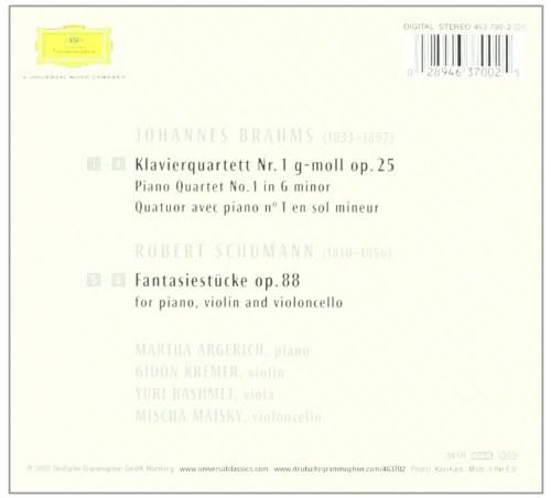 Brahms - Klavierquartett Op.25 | Robert Schumann, Johannes Brahms, Martha Argerich - 1 | YEO