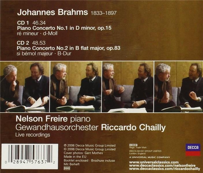 Brahms: The Piano Concertos | Johannes Brahms, Riccardo Chailly, Nelson Freire, Gewandhausorchester Leipzig