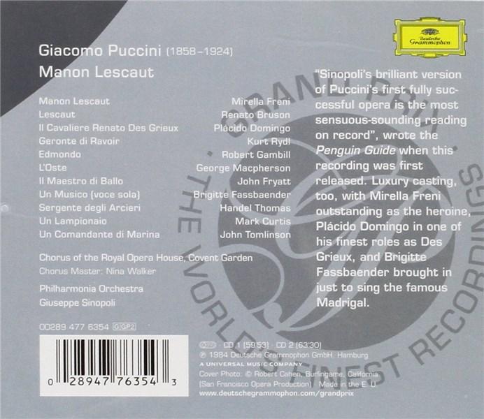 Puccini: Manon Lescaut | Giuseppe Sinopoli, New Philharmonia Orchestra - 1 | YEO