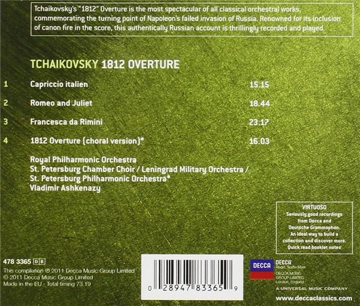 Tchaikovsky: 1812 | Vladimir Ashkenazy, Royal Philharmonic Concert Orchestra, St. Petersburg Philharmonic Orchestra, Pyotr Ilyich Tchaikovsky - imagine 2