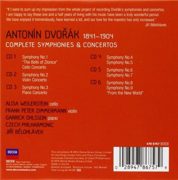 Dvorak: Complete Symphonies & Concertos | Alisa Weilerstein, Jiri Belohlavek, Czech Philharmonic, Garrick Ohlsson, Frank Peter Zimmermann - 1 | YEO