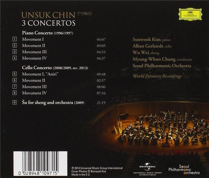 Unsuk Chin: 3 Concertos | Myung-Whun Chung, Seoul Philharmonic Orchestra, Sunwook Kim, Alban Gerhardt, Wei Wu