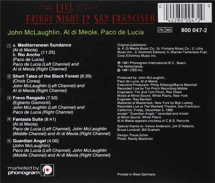 Friday Night in San Francisco | Al Di Meola, John Mclaughlin, Paco De Lucia - 1 | YEO