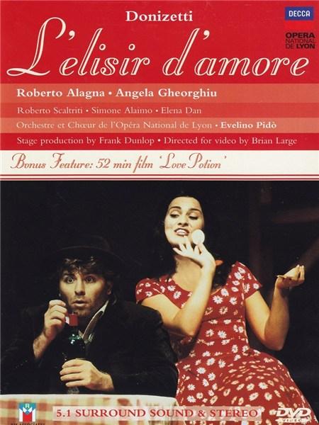 Donizetti: L\'elisir d\'amore DVD | Angela Gheorghiu, Roberto Alagna, Brian Large