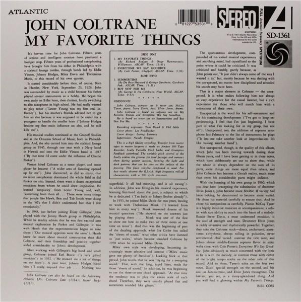 My Favorite Things - Vinyl | John Coltrane