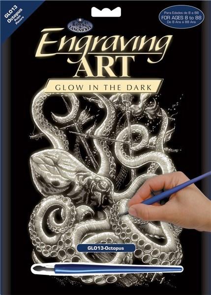 Glow In The Dark Engraving - Octopus | Royal & Langnickel