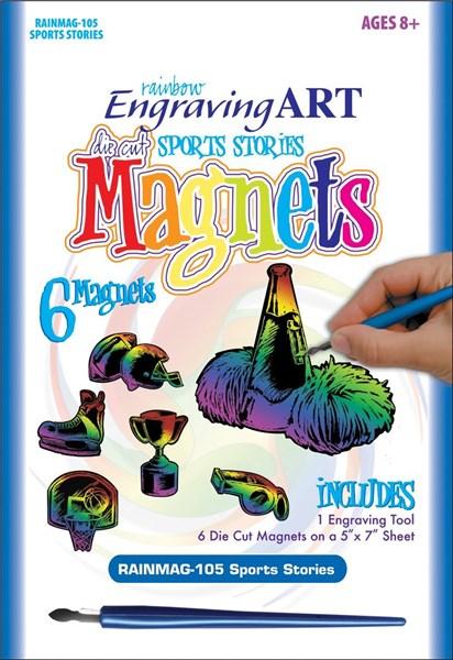 Rainbow Engraving Art Magnets - Sports Stories | Royal & Langnickel