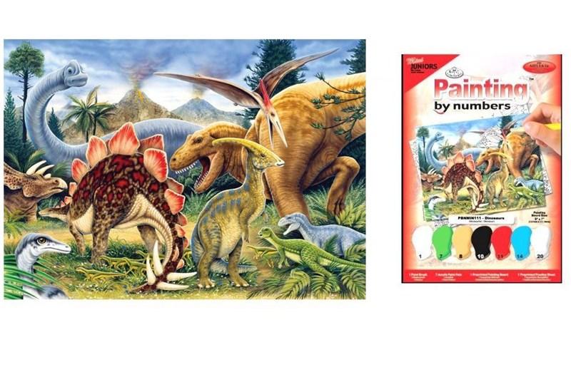 Picteaza dupa numere - Dinozauri | Royal & Langnickel