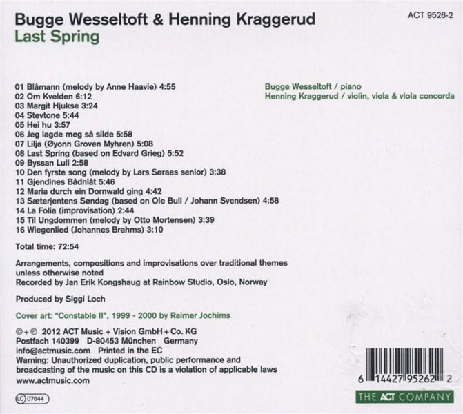 Last Spring | Bugge Wesseltoft, Henning Kraggerud - 1 | YEO