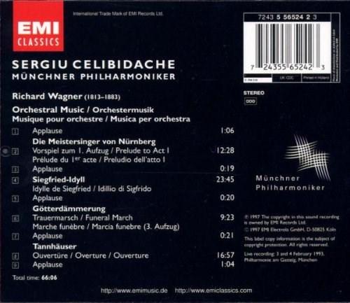 Wagner: Orchestral Works | Sergiu Celibidache, Richard Wagner, Munich Philharmonic Orchestra