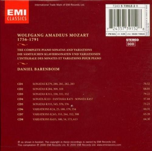 Mozart: Complete Piano Sonatas and Variations | Daniel Barenboim, Wolfgang Amadeus Mozart
