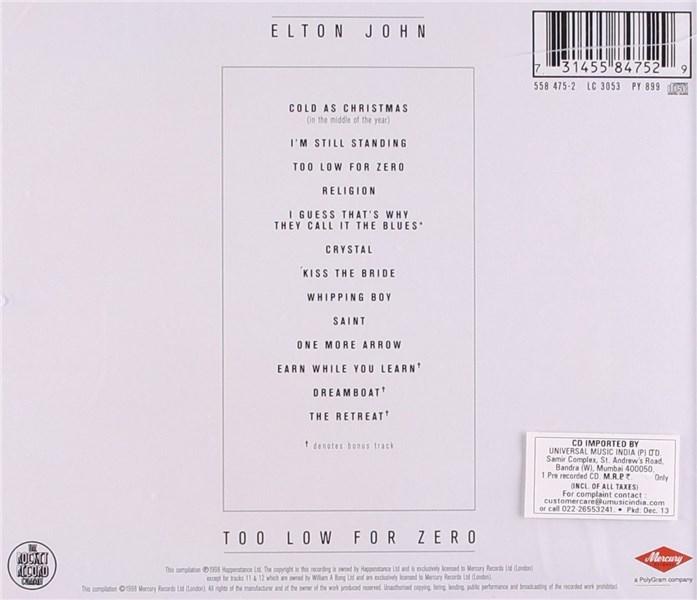 Too Low For Zero | Elton John - 1 | YEO