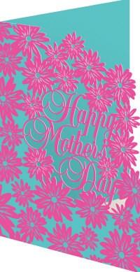 Happy Mother\'s Day Florals Lasercut Card | Roger la Borde