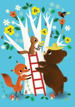 Bear and Otto Greeting Card | Roger la Borde