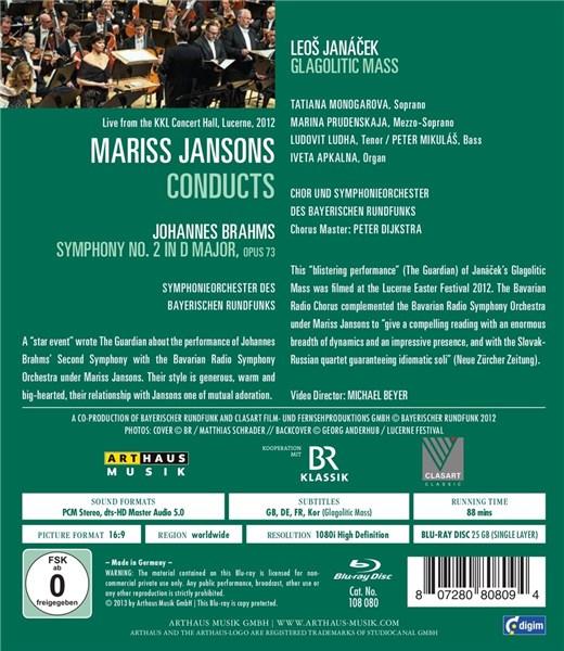 Brahms/ Janacek: Jansons (Symphony No. 2/ Glagolitic) (Blu-ray) | Johannes Brahms - 1 | YEO