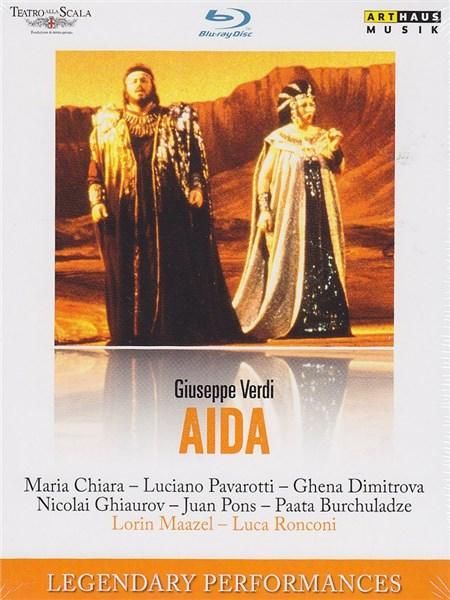 Verdi: Aida - Blu ray | Giuseppe Verdi, Luciano Pavarotti, Lorin Maazel, Maria Chiara, Ghena Dimitrova, Nicolai Ghiaurov, Juan Pons, Luca Ronconi