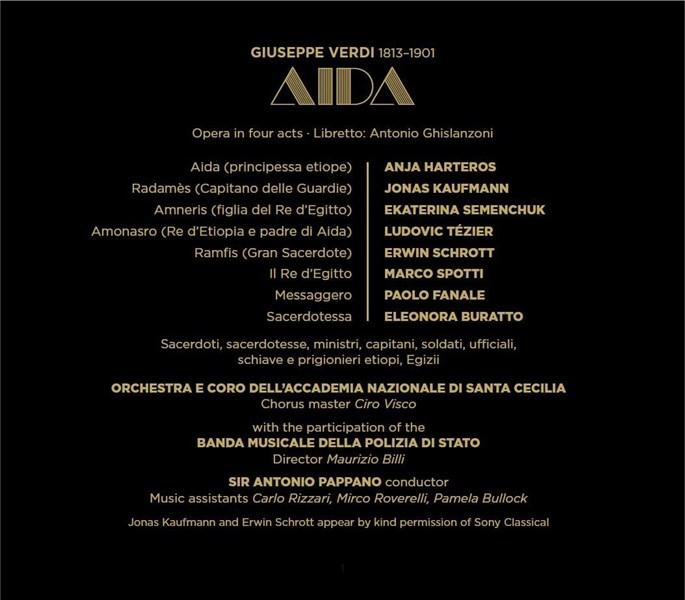 Verdi - Aida | Erwin Schrott, Antonio Pappano, Orchestra dell\'Accademia Nazionale di Santa Cecilia, Anja Harteros, Ekaterina Semenchuk, Jonas Kaufmann - 1 | YEO