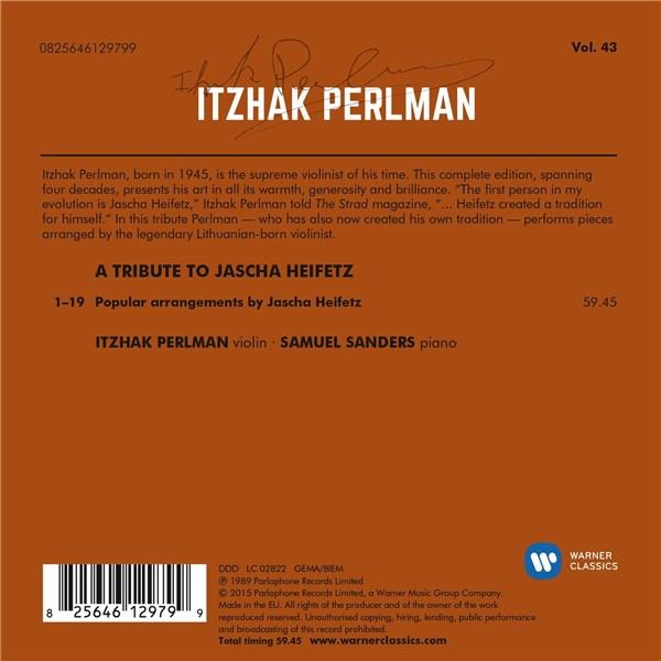 A Tribute to Jascha Heifetz | Itzhak Perlman - 1 | YEO