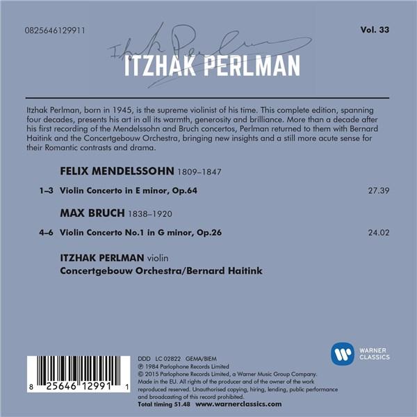 Mendelssohn: Violin Concerto No. 2; Bruch: Violin Concerto No. 1 | Itzhak Perlman - 1 | YEO