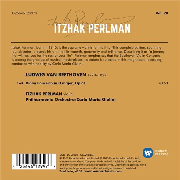 Beethoven: Violin Concerto | Itzhak Perlman - 1 | YEO