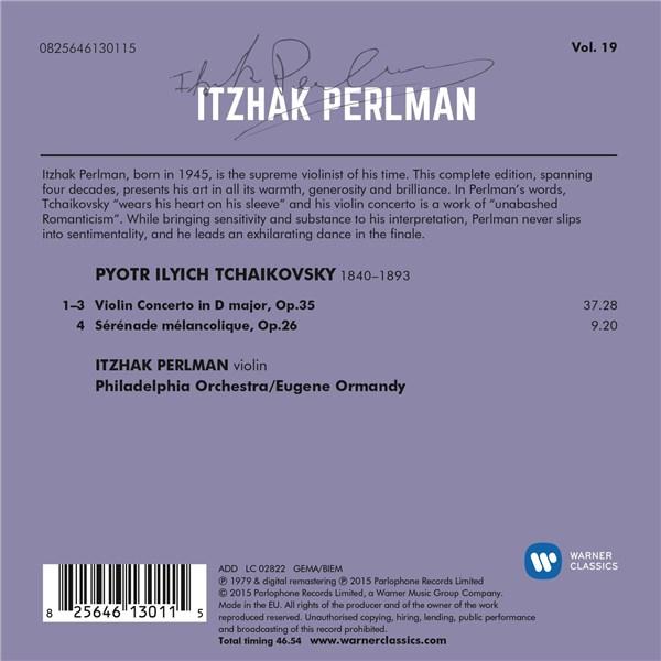 Tchaikovsky: Violin Concerto & Serenade melancolique | Itzhak Perlman, Eugene Ormandy - 1 | YEO