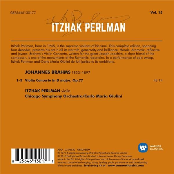 Brahms: Violin Concerto | Itzhak Perlman, Carlo Maria Giulini - 1 | YEO