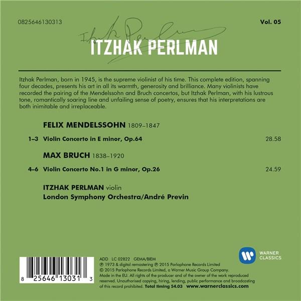 Mendelssohn: Violin Concerto; Bruch: Violin Concerto No. 1 | Andre Previn, Itzhak Perlman - 1 | YEO