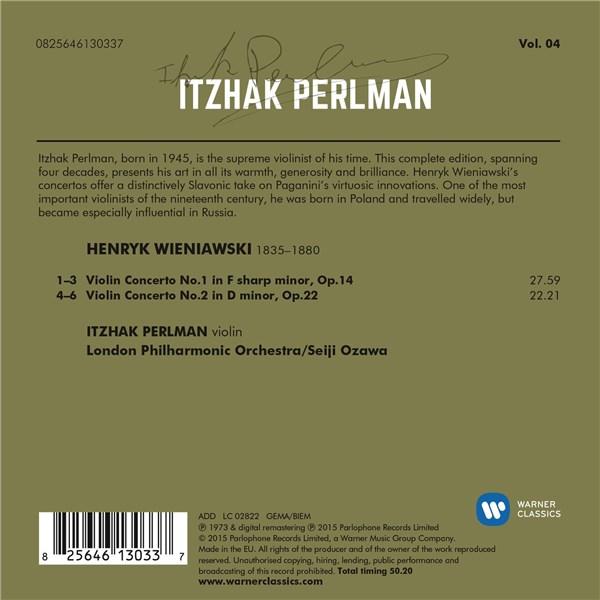 Wieniawski: The Two Violin Concertos | Itzhak Perlman, Seiji Ozawa