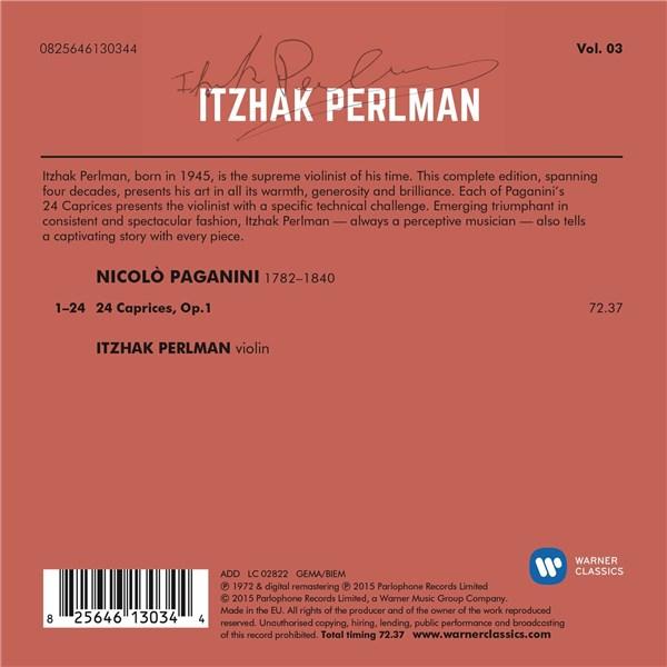 Paganini: 24 Caprices | Itzhak Perlman - 1 | YEO