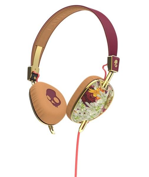 Casti Skullcandy Knockout Floral / Burgundy / Rose / Gold | Skullcandy