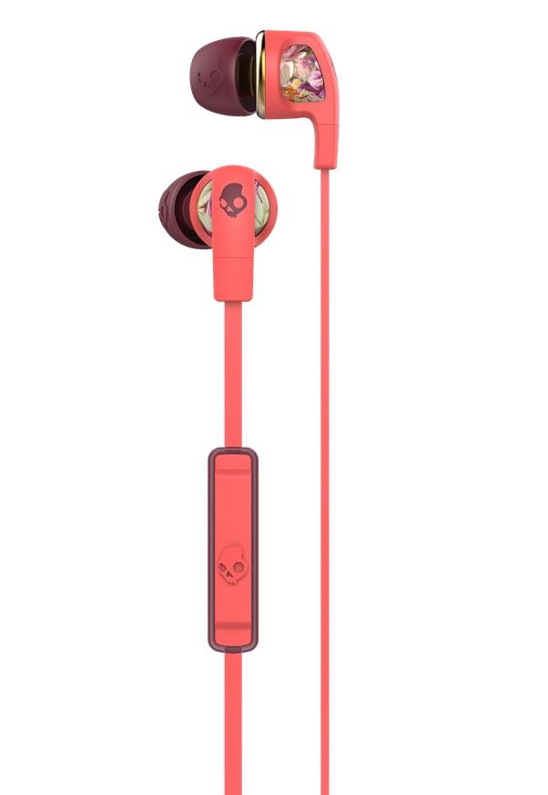 Casti Skullcandy Dime Floral / Coral / Burgundy | Skullcandy