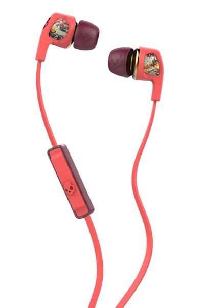 Casti Skullcandy Dime Floral / Coral / Burgundy | Skullcandy