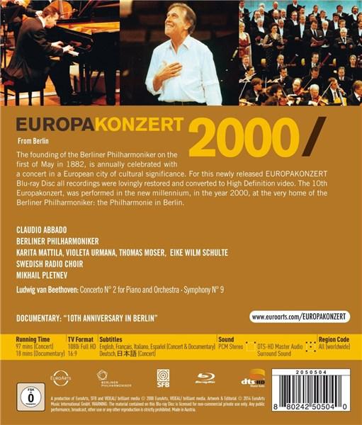 Beethoven: Europakonzert Berlin 2000 (Blu-ray) | Violeta Urmana, Karita Mattila