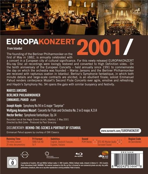 Haydn/ Berlioz: Europakonzert Istambul 2001 (Blu-ray) | Berliner Philharmoniker, Emmanuel Pahud