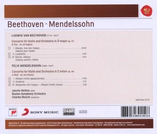 Beethoven - Mendelssohn: Violin Concerto | Ludwig Van Beethoven, Jascha Heifetz