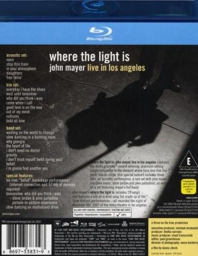 John Mayer - Where The Light Is Blu-Ray | John Mayer