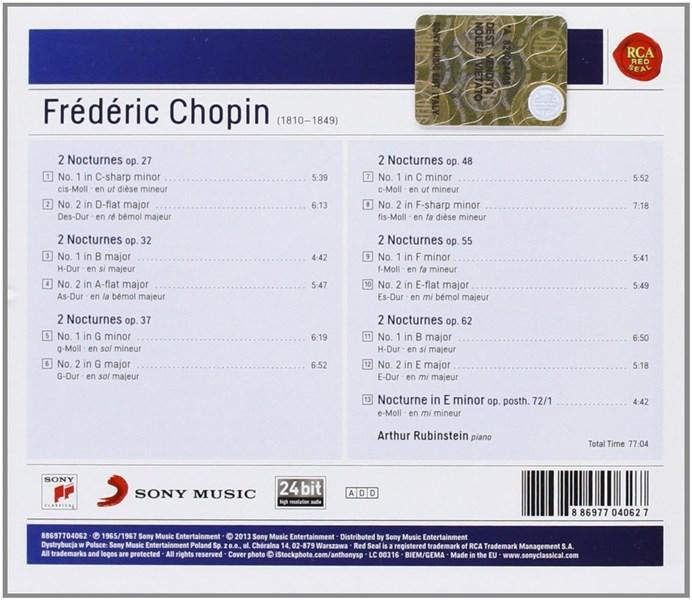 Nocturnes Op.27,32,37,48,55,62 & 72/1 | Frederic Chopin, Artur Rubinstein