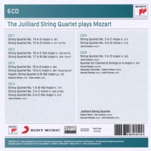 The Juilliard Quartet plays Mozart - The Complete \'\'Haydn\'\' Quartets and String Quintets | Juilliard String Quartet, Wolfgang Amadeus Mozart