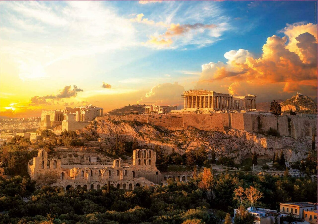 Puzzle 1000 piese - Acropolis of Athens | Educa - 1