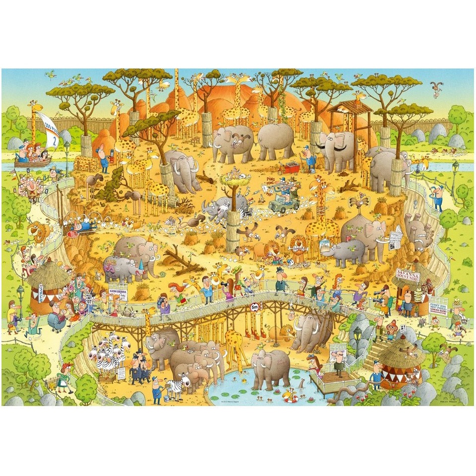 Puzzle- Degano African Habitat, 1.000 piese | Heye