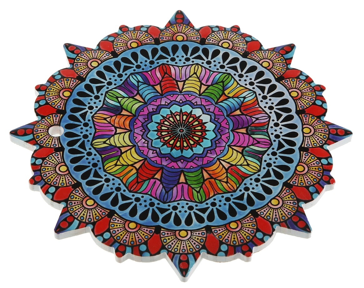  Suport din ceramica pentru vesela - Mandala - Albastru | Versa 