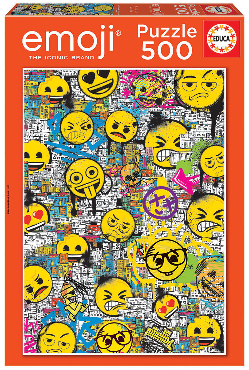 Puzzle 500 piese - Emoji Grafitti | Educa