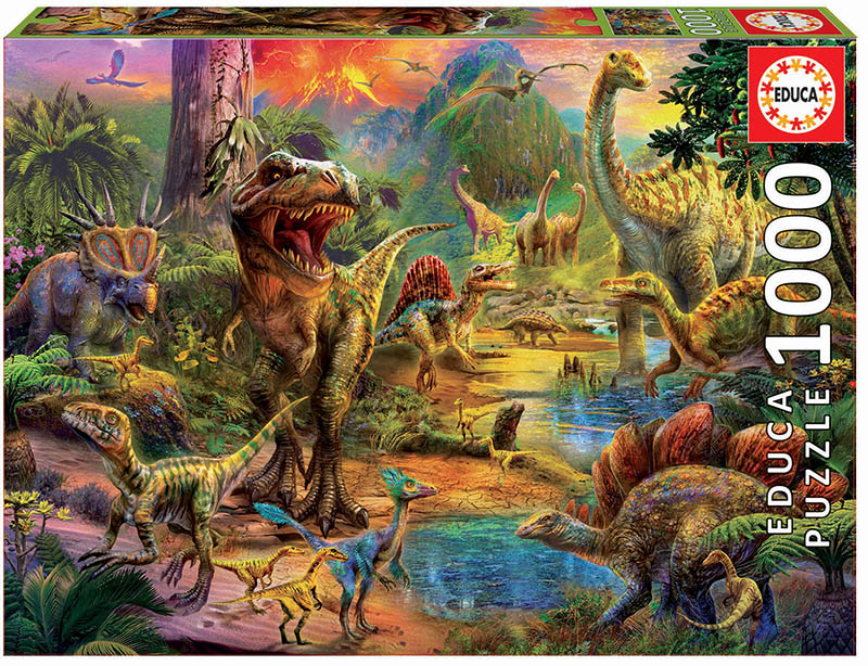 Puzzle 1000 piese - Land of Dinosaurs | Educa