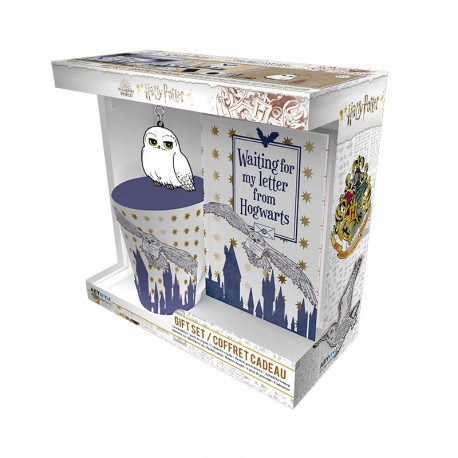 Set cana, breloc, carnet - Harry Potter - Hedwig