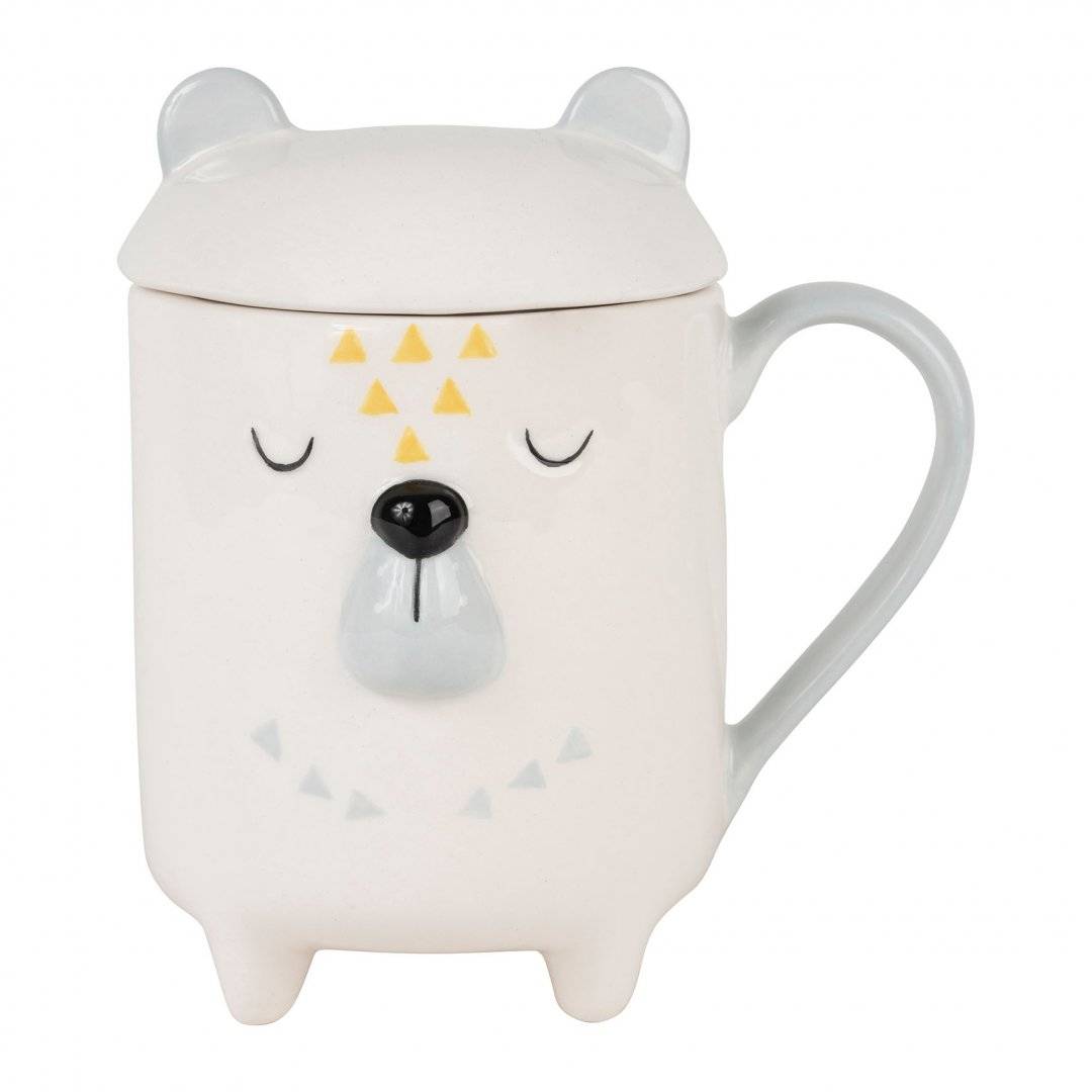 Cana cu capac - Matsuri Bear Cub White